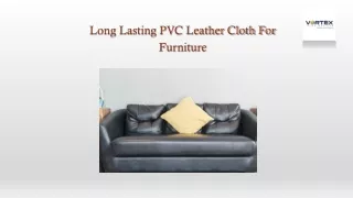 Long Lasting PVC Leather Cloth For Furniture
