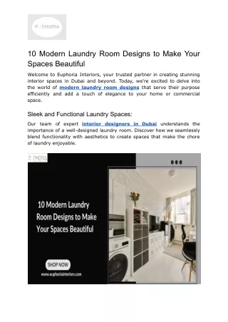 _10 Modern Laundry Room Designs to Make Your Spaces Beautiful