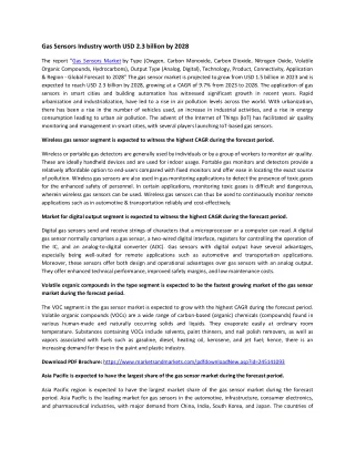 gas sensors industry worth usd 2 3 billion by 2028