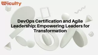 devops certification and agile leadership