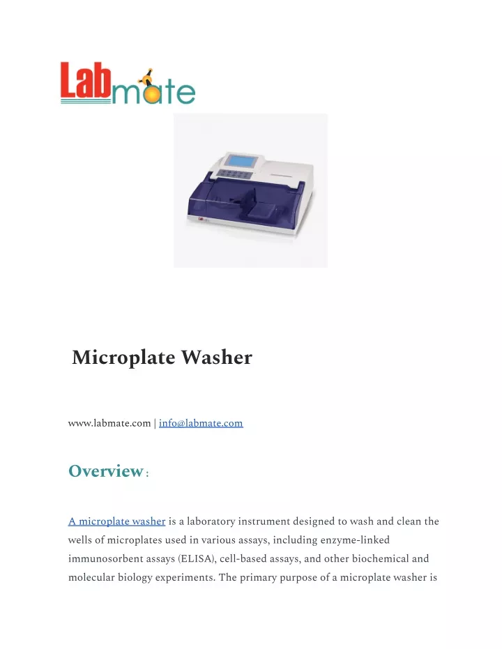 microplate washer