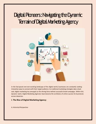 Digital Pioneers, Navigating the Dynamic Terrain of Digital Marketing Agency