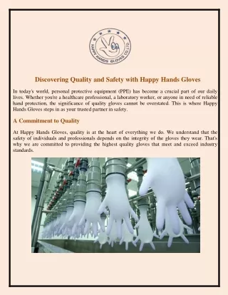 Discovering Quality and Safety with Happy Hands Gloves (1)