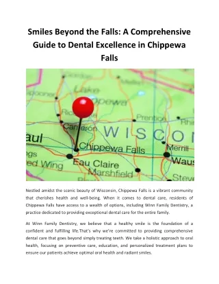 Smiles Beyond the Falls A Comprehensive Guide to Dental Excellence in Chippewa Falls