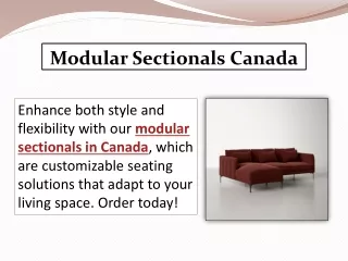 Modular Sectionals Canada