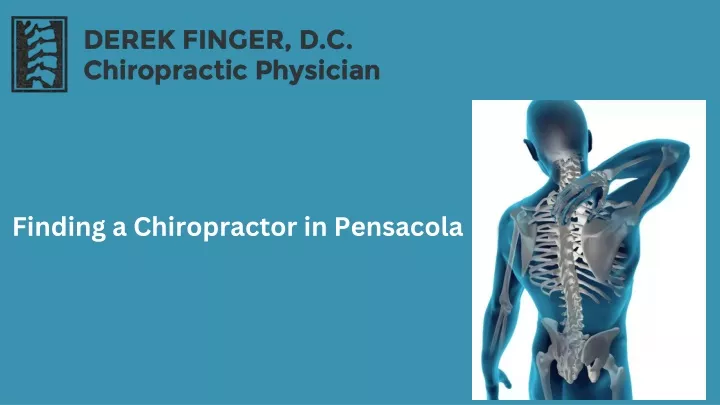 finding a chiropractor in pensacola