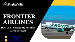 How Can I Change My Frontier Airlines Flight