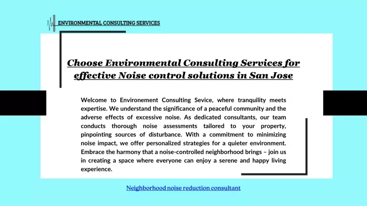 choose environmental consulting services