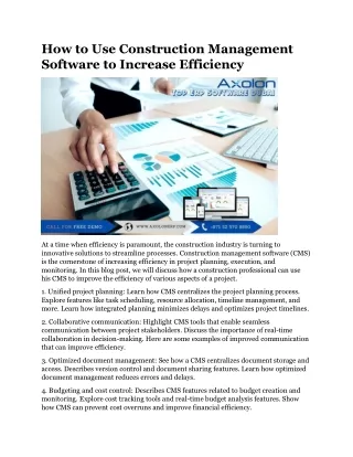 how to use construction management software