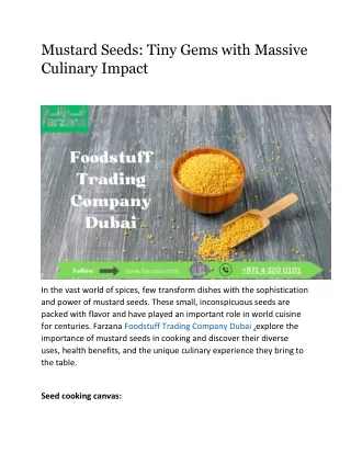 mustard seeds tiny gems with massive culinary