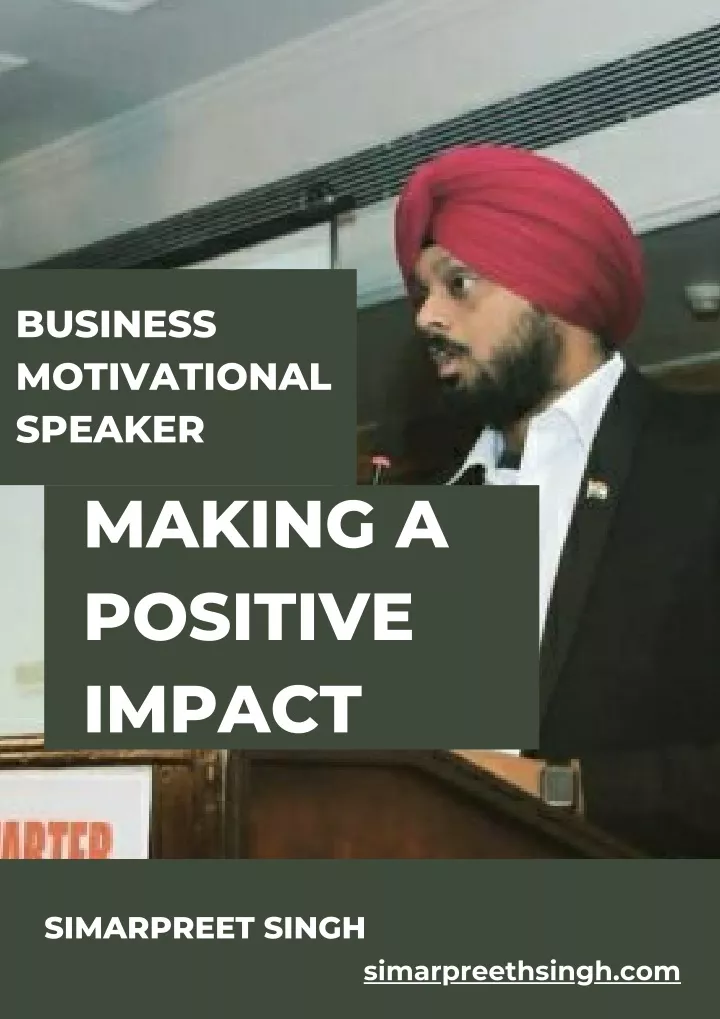 business motivational speaker