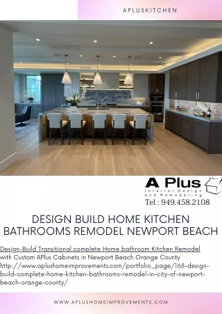 Design Build Home Kitchen Bathrooms remodel Newport Beach