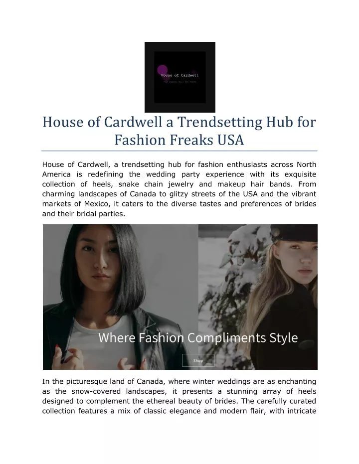 house of cardwell a trendsetting hub for fashion