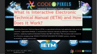what is interactive electronic technical manual