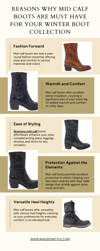 Reasons Why Mid Calf Boots Are Must Have For Your Winter Boot Collection