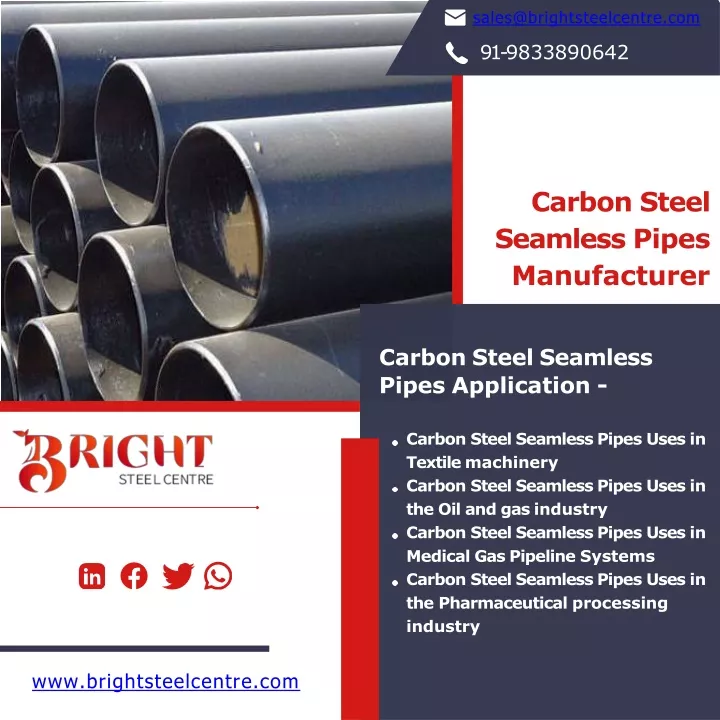 carbon steel seamless pipes manufacturer
