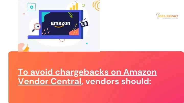 to avoid chargebacks on amazon vendor central