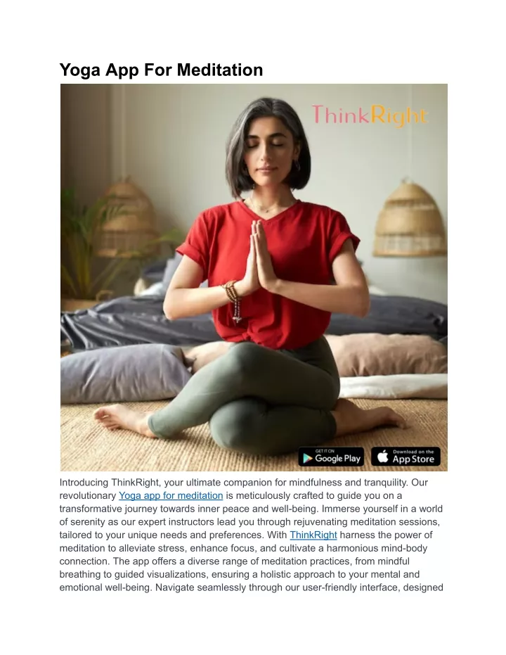 yoga app for meditation