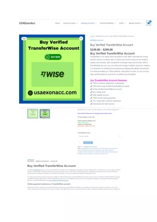 Buy Verified TransferWise Account