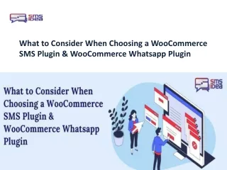 What to Consider When Choosing a WooCommerce SMS Plugin & WooCommerce Whatsapp Plugin