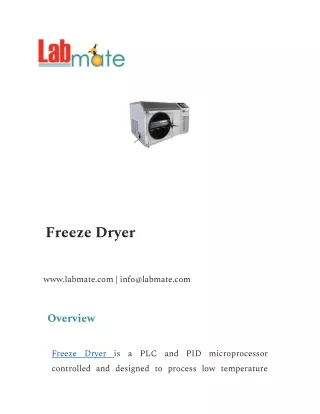 freeze dryer