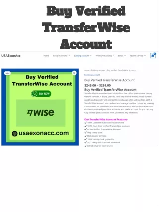 Buy Verified TransferWise Account