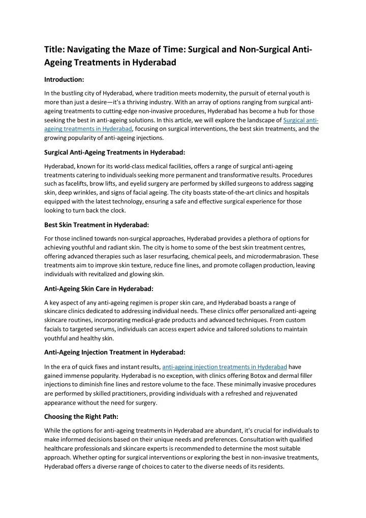 title navigating the maze of time surgical