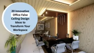 20 innovative office false ceiling design ideas