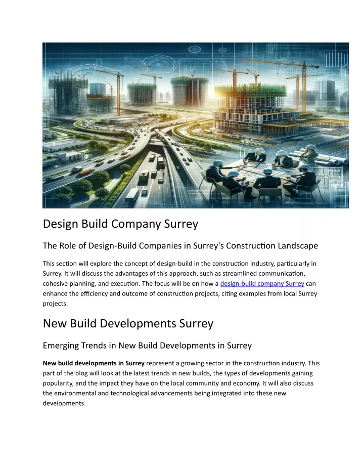 design build company surrey