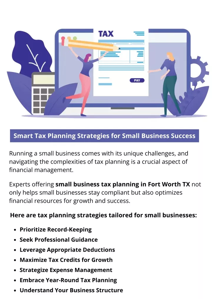 smart tax planning strategies for small business