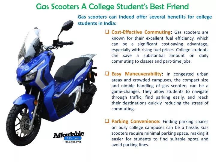 gas scooters a college student s best friend