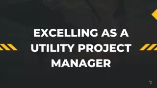 Excelling as a Utility Project Manager PDF