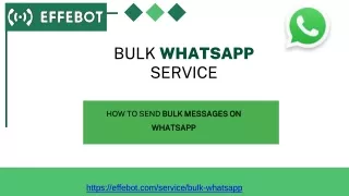 How to Send Bulk Messages on WhatsApp?