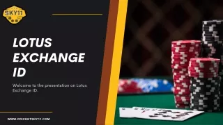 Lotus Exchange ID for Enhanced Betting Experience | Lotus Exchange  CricketSky1
