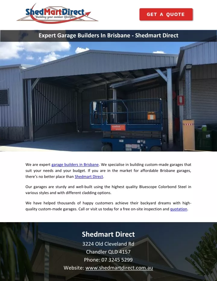 expert garage builders in brisbane shedmart direct