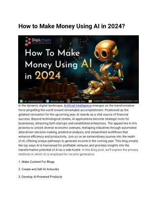 How to Make Money Using AI in 2024_ - blog