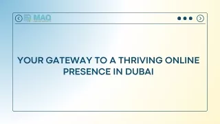 Your Gateway to a Thriving Online Presence in Dubai