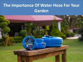 the importance of water hose for your garden