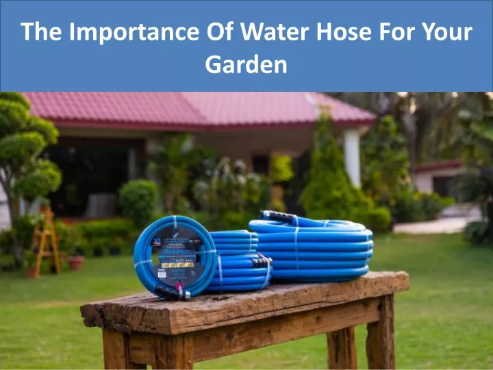 the importance of water hose for your garden