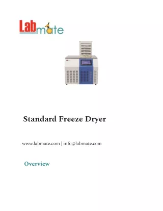 standard freeze dryer