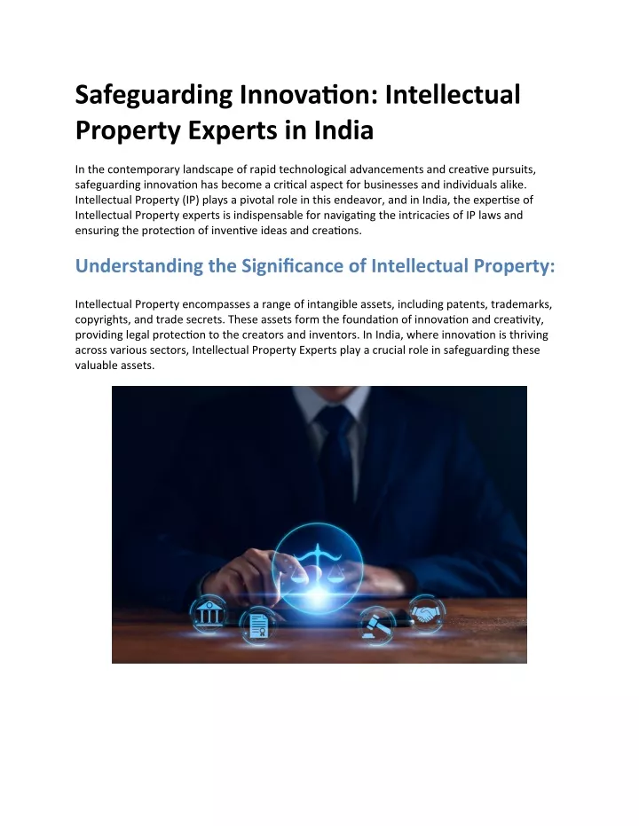 safeguarding innovation intellectual property