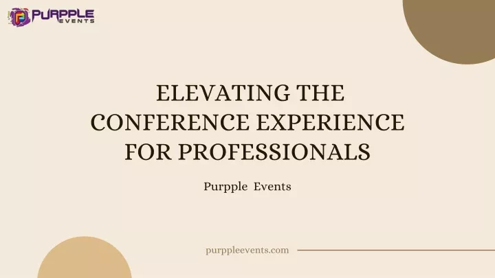elevating the conference experience