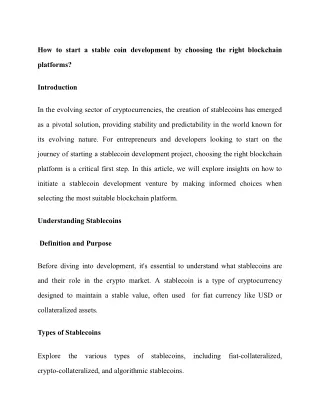 How to start a stable coin development by choosing right blockchain platforms (4) (1)