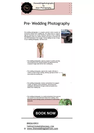 pre-wedding photography