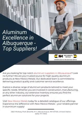 Aluminum Excellence in Albuquerque - Top Suppliers