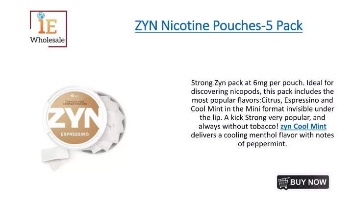 zyn nicotine pouches 5 pack