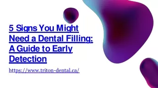 5 Signs You Might Need a Dental Filling A Guide to Early Detection