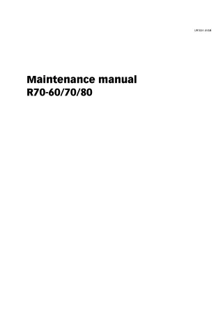 Still Fork Truck Forklift R70-60 Series Service Repair Manual