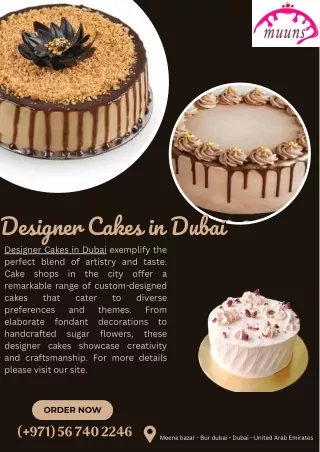 Designer Cakes in Dubai