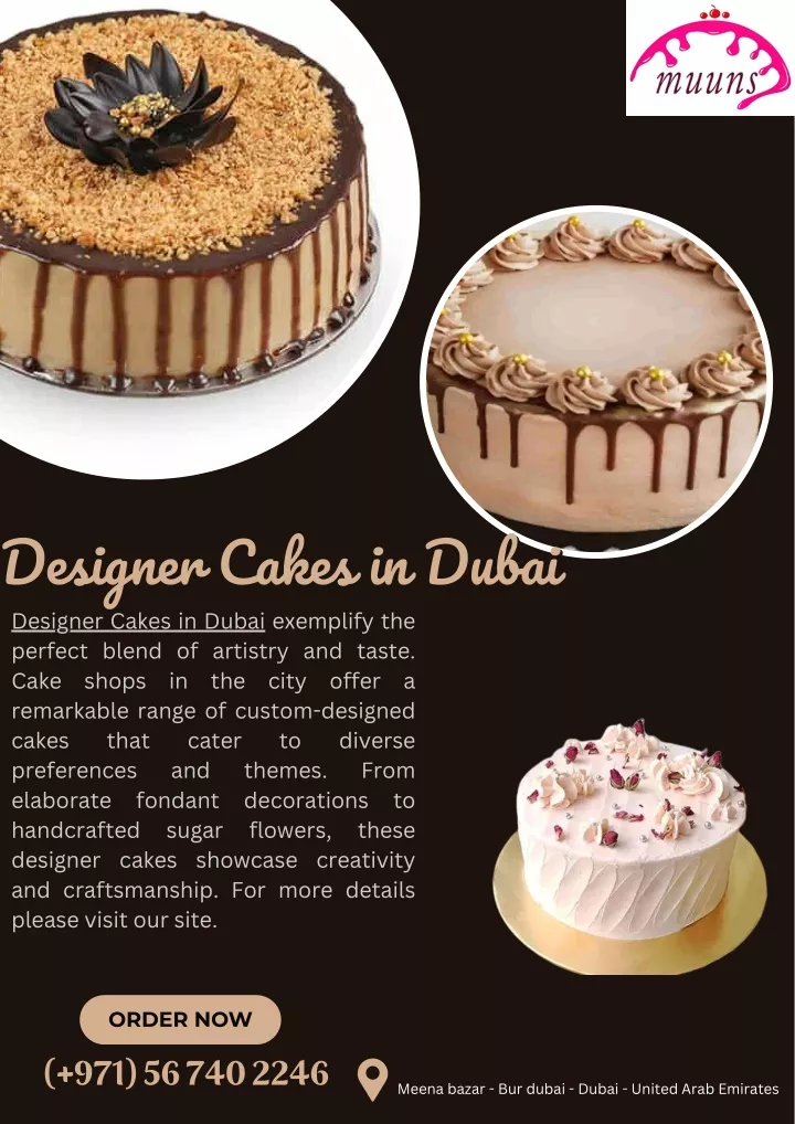 designer cakes in dubai